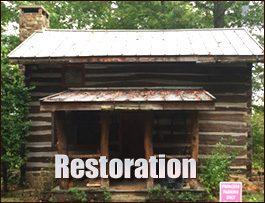 Historic Log Cabin Restoration  Gaston, North Carolina